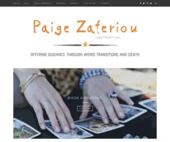 Paigezaferiou.com(Eclectic Sacred Artist) Screenshot