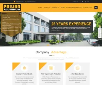 Pailian-Aluminium.com(Construction And Architectual Aluminium Profile System) Screenshot
