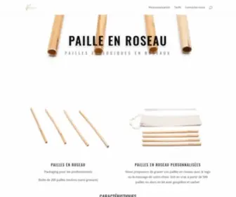 Pailleroseau.com(Les Pailles en Roseaux Ecologiques) Screenshot