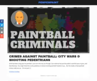 Pain4Glory.com(A Paintball Blog) Screenshot