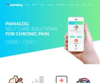 Painalog.com(Zero Meds Self Care Solutions For your Chronic Pain) Screenshot