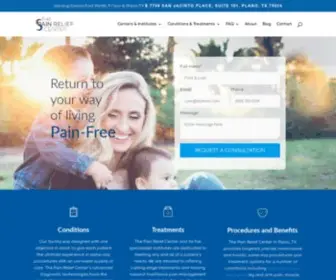 Painendshere.com(The Pain Relief Center) Screenshot