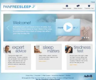 Painfreesleep.ca(Painfreesleep) Screenshot