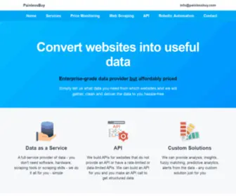 Painlessbuy.com(Web Scraping Services based in the USA) Screenshot