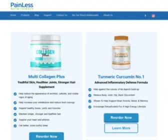 Painlessnutritionals.com(PainLess Nutritionals) Screenshot