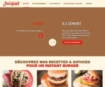 Painsjacquet.com(Pains & Burgers Jacquet) Screenshot