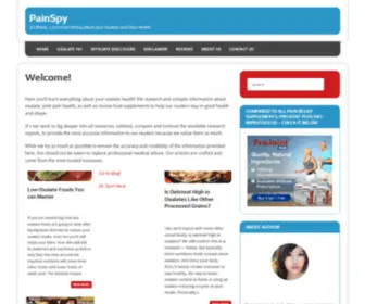 Painspy.com(Learn Everything about your Oxalate and Pain Health) Screenshot