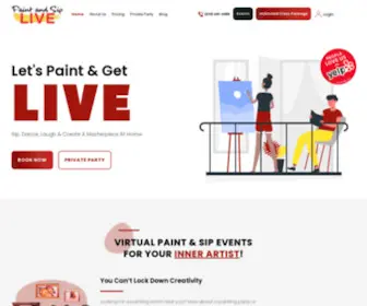 Paintandsiplive.com(Paint and Sip Live) Screenshot