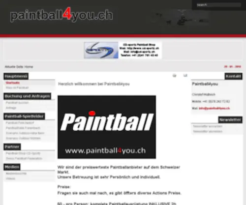 Paintball-Forum.ch(Paintball Forum Schweiz) Screenshot
