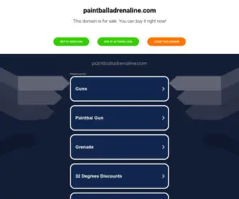 Paintballadrenaline.com(Extreme paintball) Screenshot