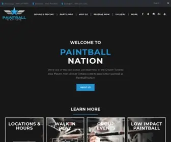 Paintballnation.ca(Paintball Nation the most exciting paintball games start here) Screenshot