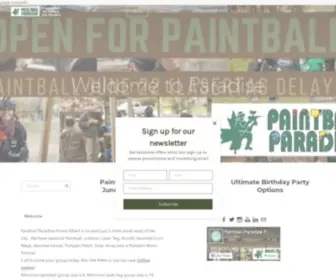 Paintballpa.com(Paintball Paradise Prince Albert SK CanadaHome Your SEO optimized title) Screenshot