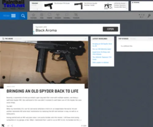 Paintballtech.net(News) Screenshot