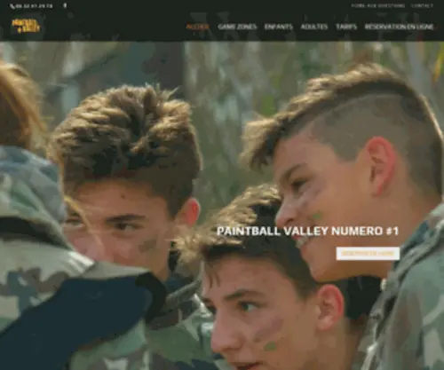 Paintballvalley.fr(Paintball Valley: Vos terrains de Paintball à Frejus dans le Var) Screenshot
