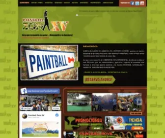 Paintballzonaxv.com(PAINTBALL ZONA XV) Screenshot