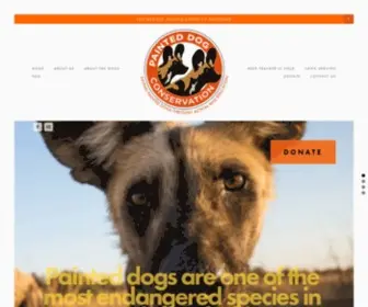 Painteddog.org(Painted Dog Conservation) Screenshot