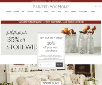 Paintedfoxhome.com(Heirloom Quality Furniture & Decor) Screenshot