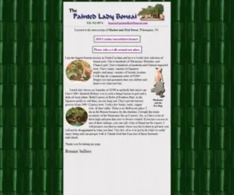 Paintedladybonsai.com(Painted Lady Bonsai one of the largest Bonsai Nurseries in America) Screenshot