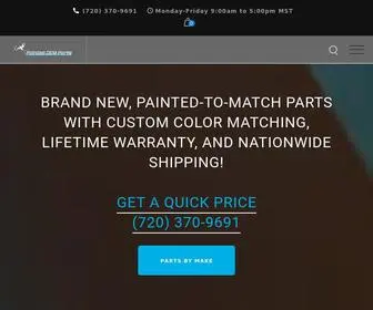 Paintedoemparts.com(Painted OEM Parts) Screenshot