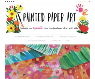 Paintedpaperart.com(Painted Paper Art) Screenshot