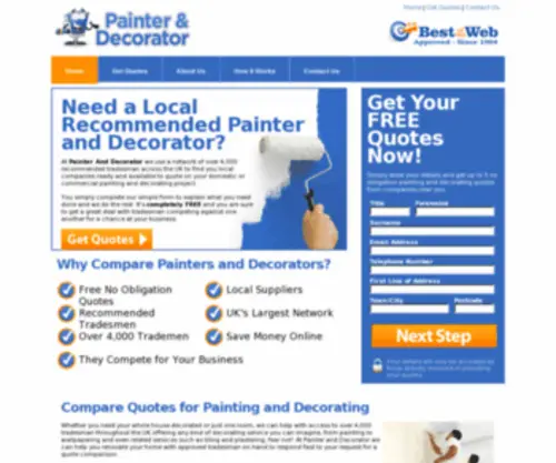 Painteranddecorator.co.uk(Painteranddecorator) Screenshot