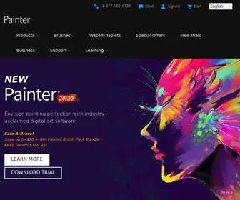 Painterartist.com(Corel Digital & Photo Painting Software and Painter Apps) Screenshot