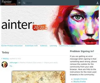 Painterfactory.com(Corel Painter; Painter; Community; Factory) Screenshot