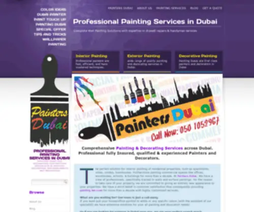 Paintersdubai.com(Painters Dubai) Screenshot