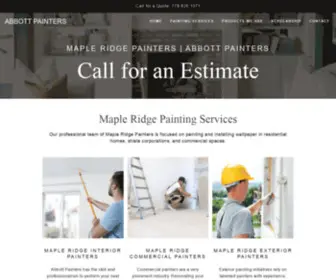 Paintersmapleridge.com(Our professional team of Maple Ridge Painters) Screenshot