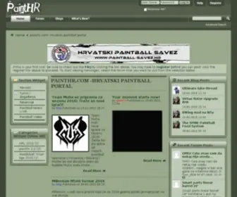 Painthr.com(Hrvatski paintball portal) Screenshot