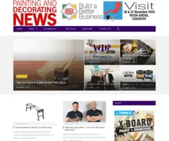 Paintinganddecoratingnews.co.uk(Painting and Decorating News) Screenshot