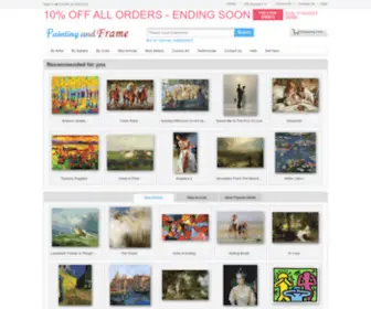 Paintingandframe.com(Art Prints for Sale) Screenshot
