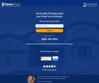 Paintingleads.com(Grow Your Painting Business) Screenshot