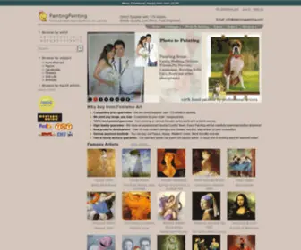 PaintingPainting.com(Oil painting reproduction) Screenshot