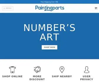 Paintingparts.com(Home page) Screenshot