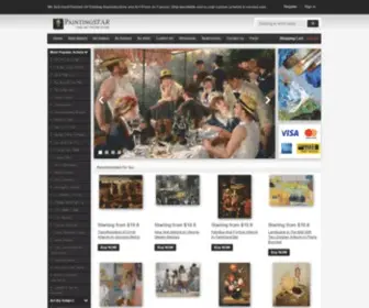 Paintingstar.com(Hand-Painted Oil Painting Reproductions and Art Prints for sale) Screenshot