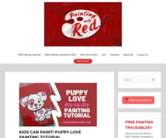 Paintingwithred.com(Painting With RED) Screenshot