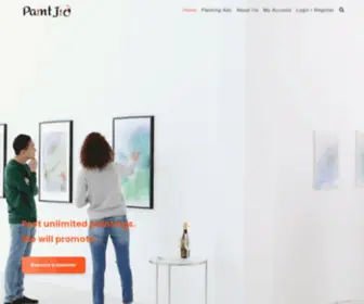 Paintjio.com(World Artists Paintings Fine art Watercolor Oil Abstract Painting) Screenshot