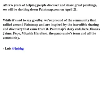 Paintmap.com(Painting-sharing community, painting the world) Screenshot
