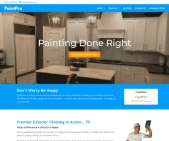 Paintpro.co(Premier Residential And Commercial Painters In Austin) Screenshot