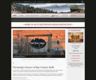 Paintrockangus.com(Home of Altitude Proven Angus Seedstock) Screenshot