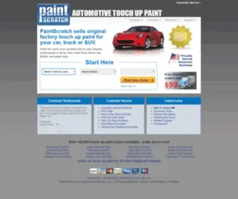 Paintscratch.com(Automotive Touch Up Paint from PaintScratch) Screenshot