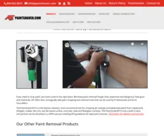 Paintshaver.com(Paint stripping tools) Screenshot