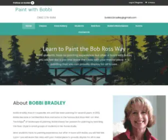 Paintwithbobbi.com(Learn to Oil Paint the Bob Ross Way on Whidbey Island WA) Screenshot