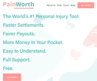 Painworth.com(The Affordable) Screenshot