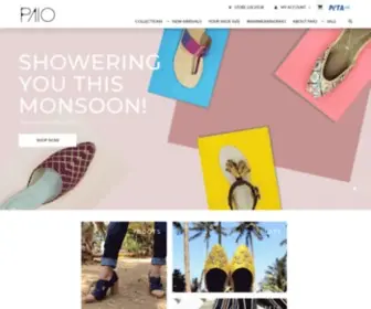 Paio.co(PAIO Designer Footwear for Women) Screenshot