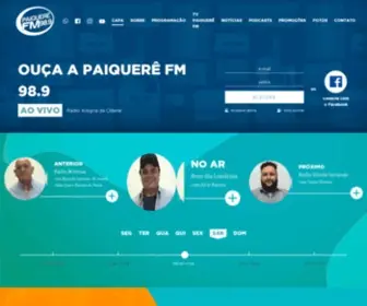 Paiquerefm.com.br(Paiquerê FM 98.9) Screenshot