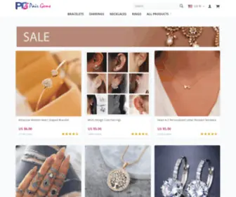 Pairgems.com(Pair Gems Online Jewelry Store) Screenshot