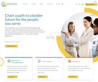 Pairin.com(Making Hiring Equitable and Education Relevant) Screenshot