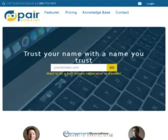 Pairnic.com(Pair Domains) Screenshot